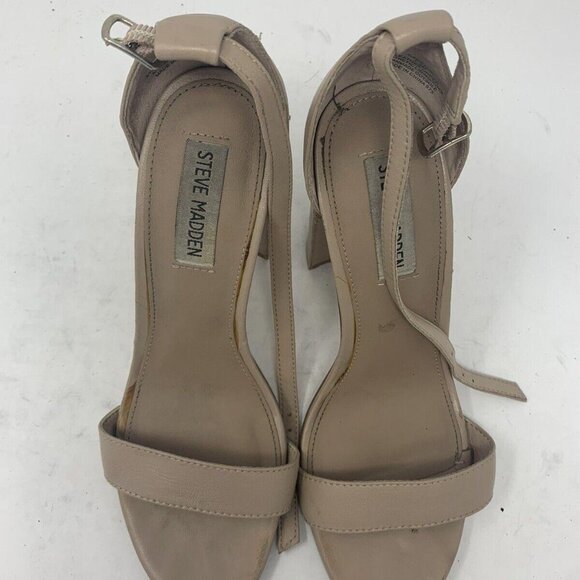 Steve Madden Carrson Patent Blush Block Heels Women's Size 7.5 - Picture 2 of 6